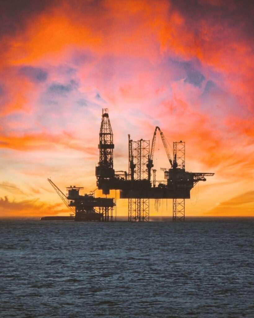 Home Offshore drilling platform representing the oil and gas industry